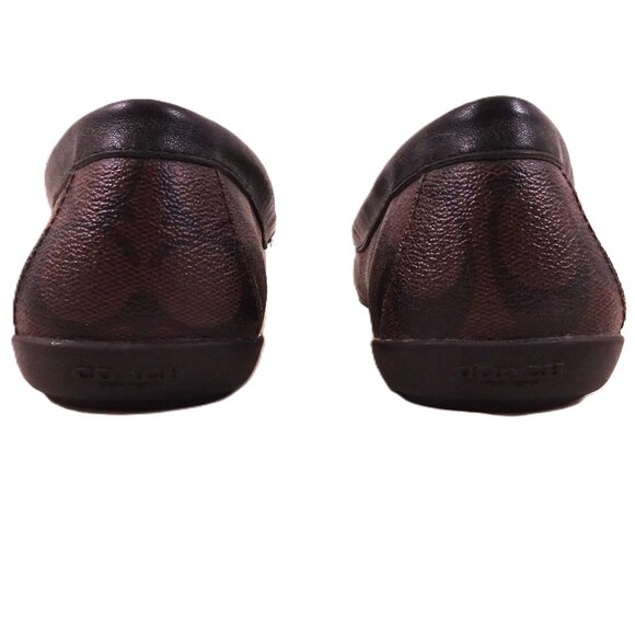 Coach Olympia Loafers 8.5 Signature Jacquard ***READ DESCRIPTION*** Flats Brown - Picture 7 of 7
